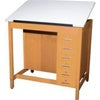 ShainDrafting Table with Cabinet & Drawer