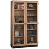 Diversified WoodcraftsTall Wood Storage Cabinet w/ Glass Doors