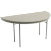 AmTabHalf Round Folding Table - ABS Plastic - SchoolOutlet