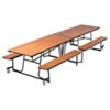 AmTabMobile Bench Cafeteria Table - SchoolOutlet