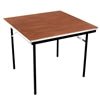 AmTabSquare Folding Table - Stained and Sealed - SchoolOutlet
