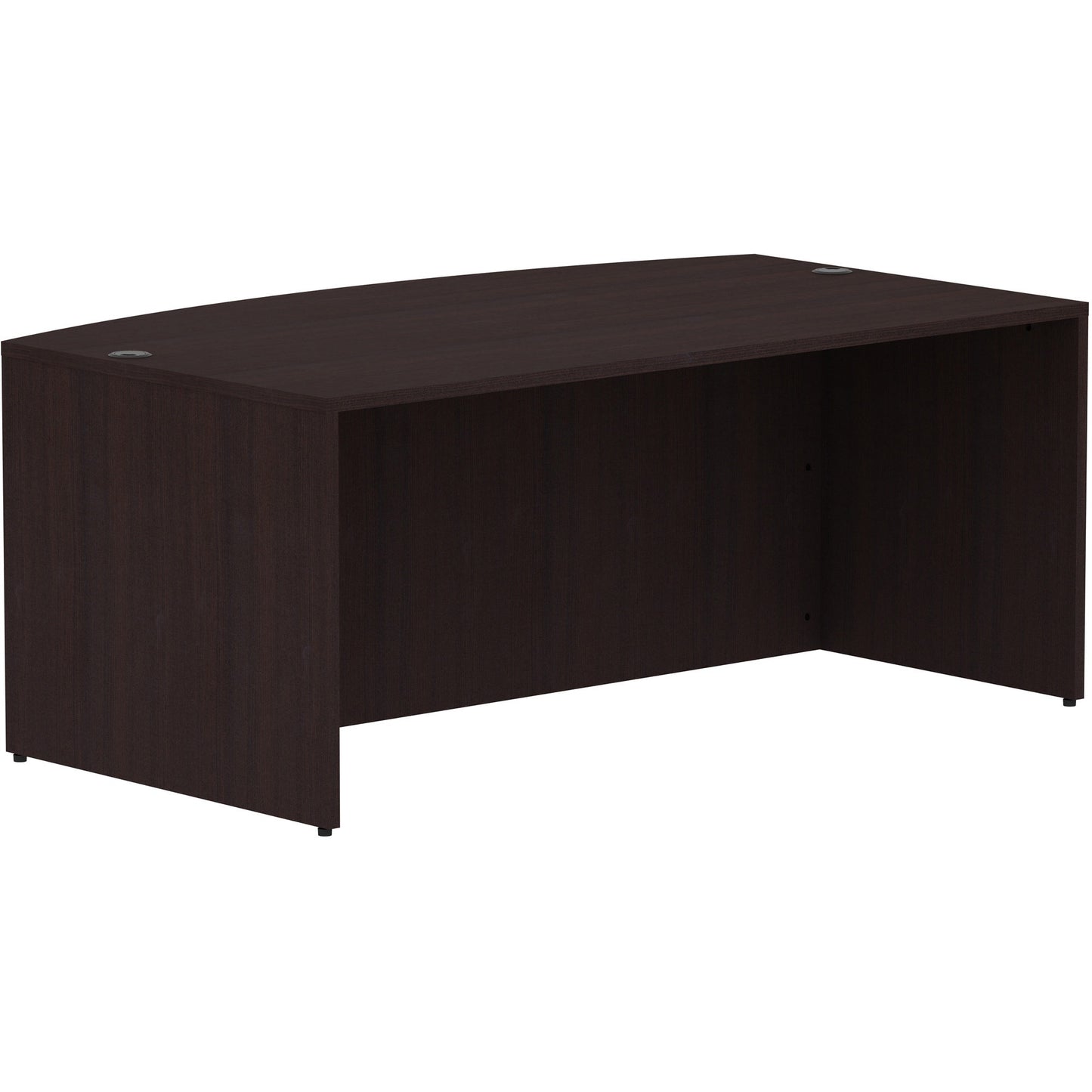 Lorell Essentials Series Bow-Front Desk Shell 72"W x 42"D x 29.5"H (LLR-ESS-BFDS-72)