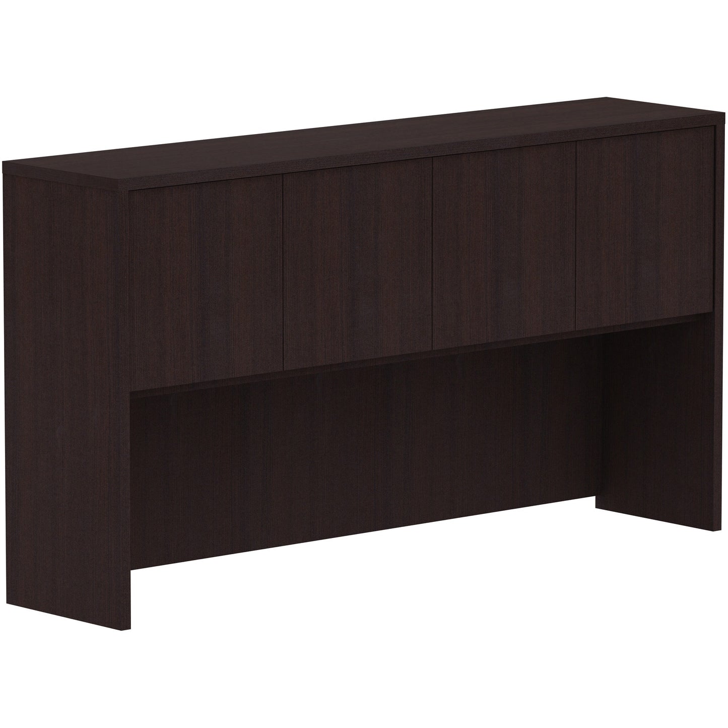 Lorell Essentials Series Stack-on Hutch with Wood Doors 66"W x 15"D x 36"H (LLR-ESS-SH-66)