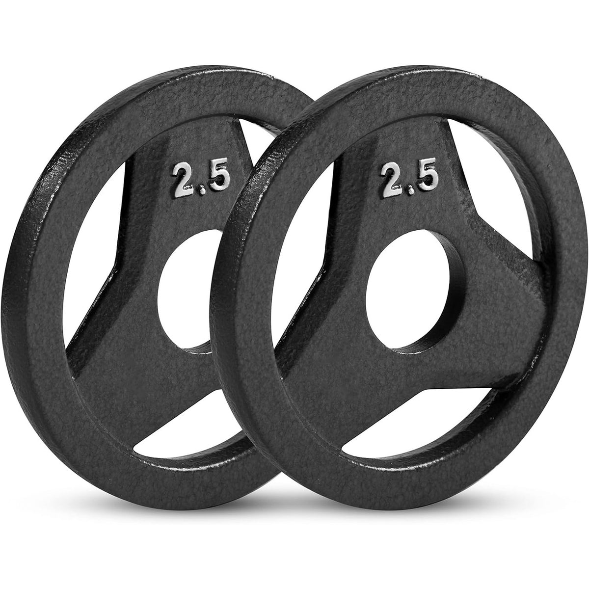 Champion Sports JFIT Cast Iron Grip Plate Pair Strength Training 2.5 lb (Set of 2) (CMP-J-CIGP2SET)