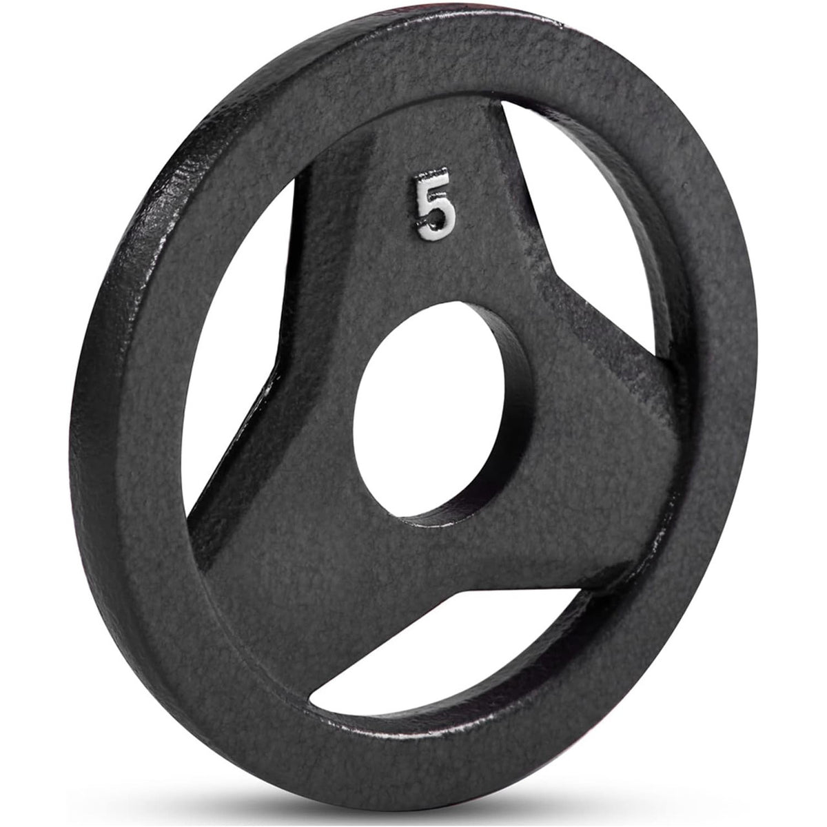 Champion Sports JFIT Cast Iron Grip Plate Strength Training Weight 5 lb Single (CMP-J-CIGP5)