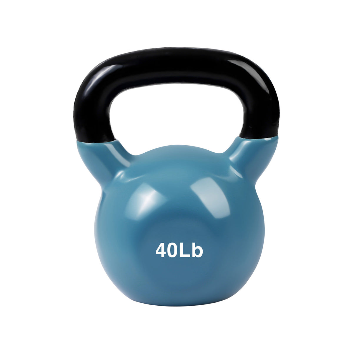 Champion Sports JFIT Vinyl Kettlebell Heavy-Duty Strength Training Weight - 40 lb (CMP-J-VKB40)
