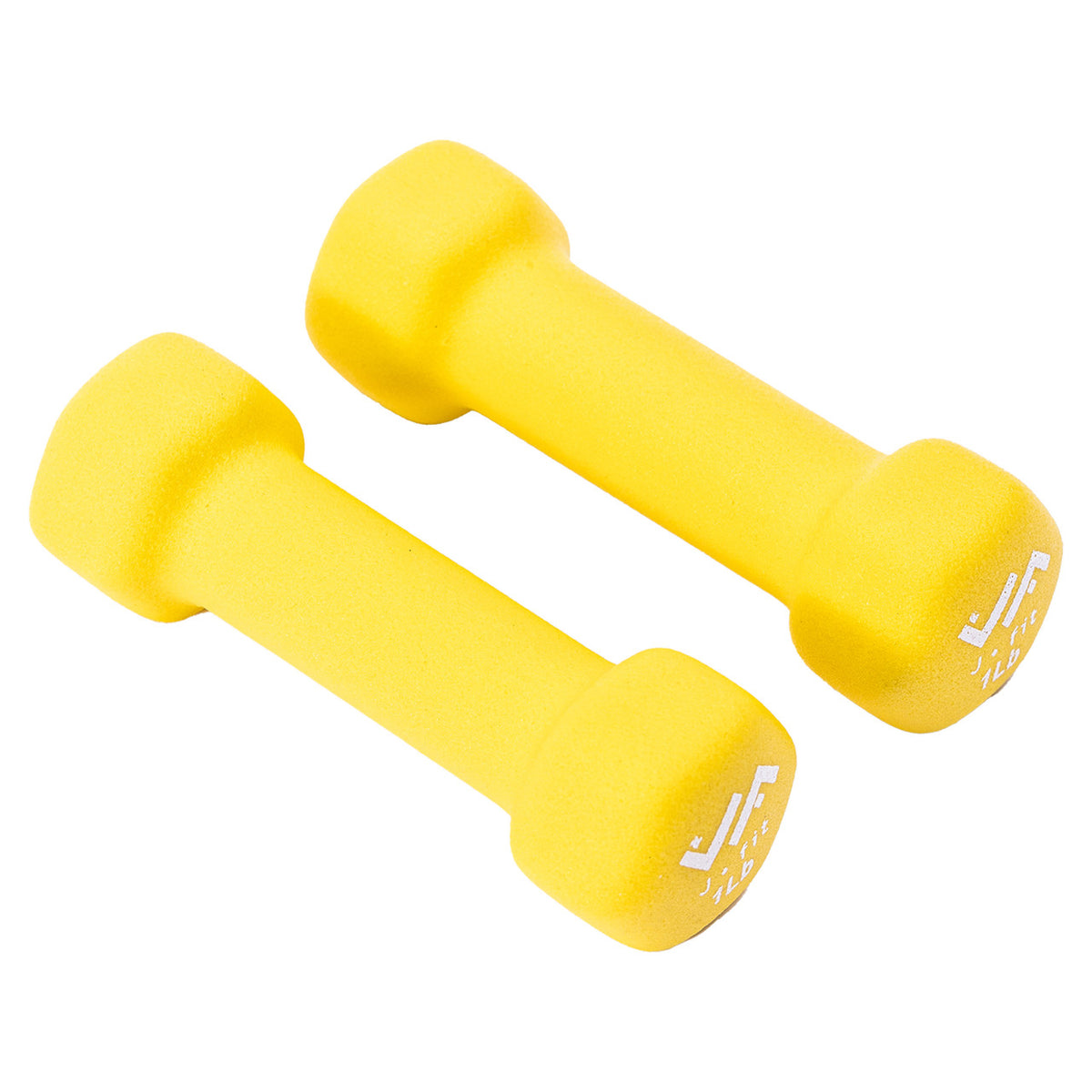 Champion Sports JFIT Neoprene Dumbbells Light Strength Training 1 lb Pair (Set of 2) (CMP-J-DBN1SET)