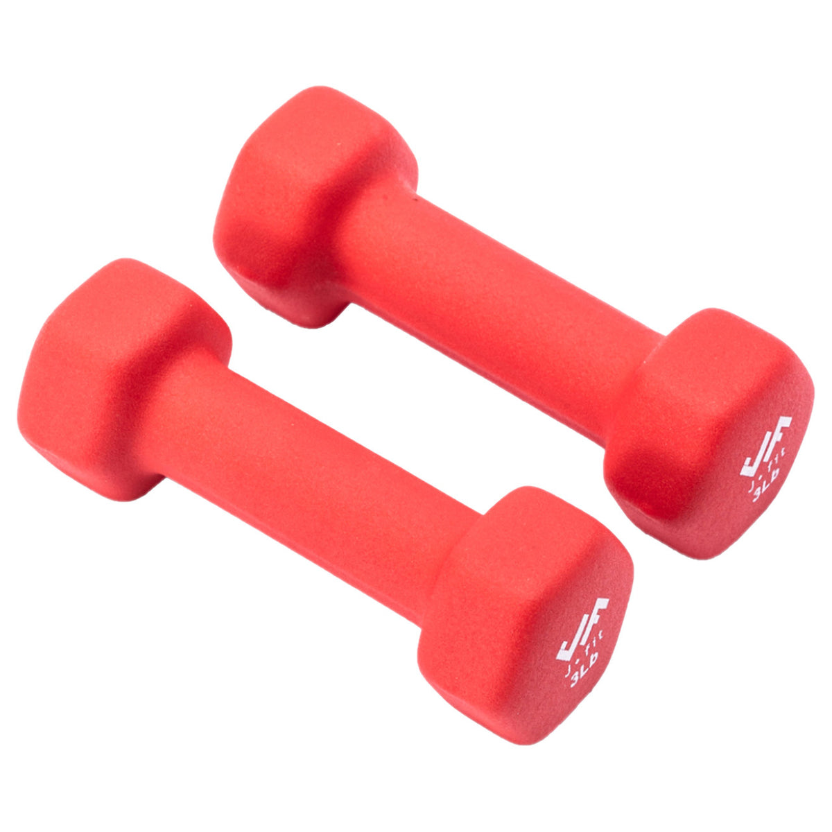 Champion Sports JFIT Neoprene Dumbbells Light Strength Training 3 lb Pair (Set of 2) (CMP-J-DBN3SET)