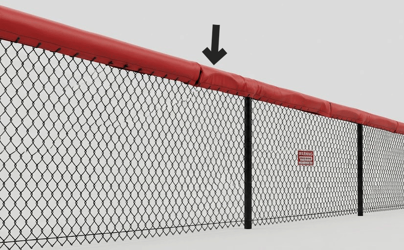 Fisher Athletic Fence Top Pad 13"W x 100"L (FIS-TRPG10)