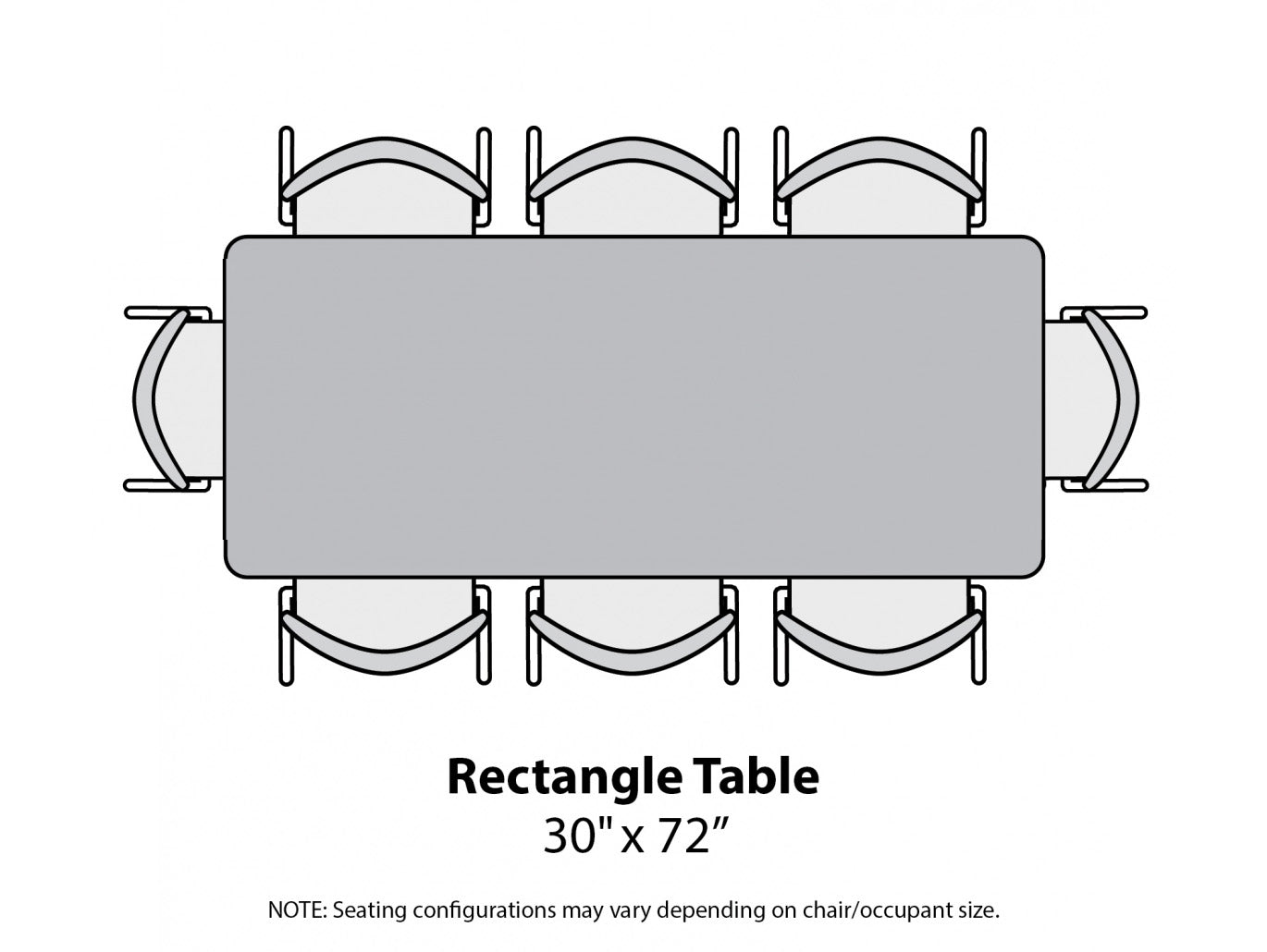 Marco Premier Series Rectangle Stand-Up Table 30" x 72" Adjustable Height 32"-42" (43-2238-MA)