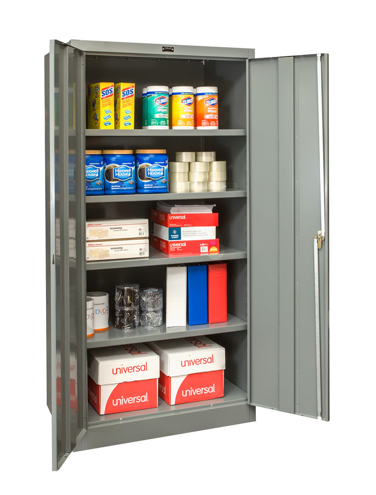 Hallowell 800 Series Commercial Steel Cabinet, Storage Configuration Double Door 48"W x 18"D x 78"H (HAL-825S18)