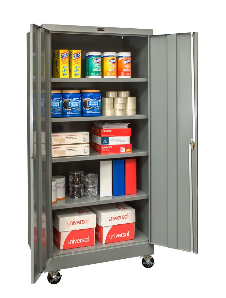 Hallowell 800 Series Commercial Steel Cabinet, Storage Configuration Double Door 48"W x 24"D x 78"H (HAL-825S24)