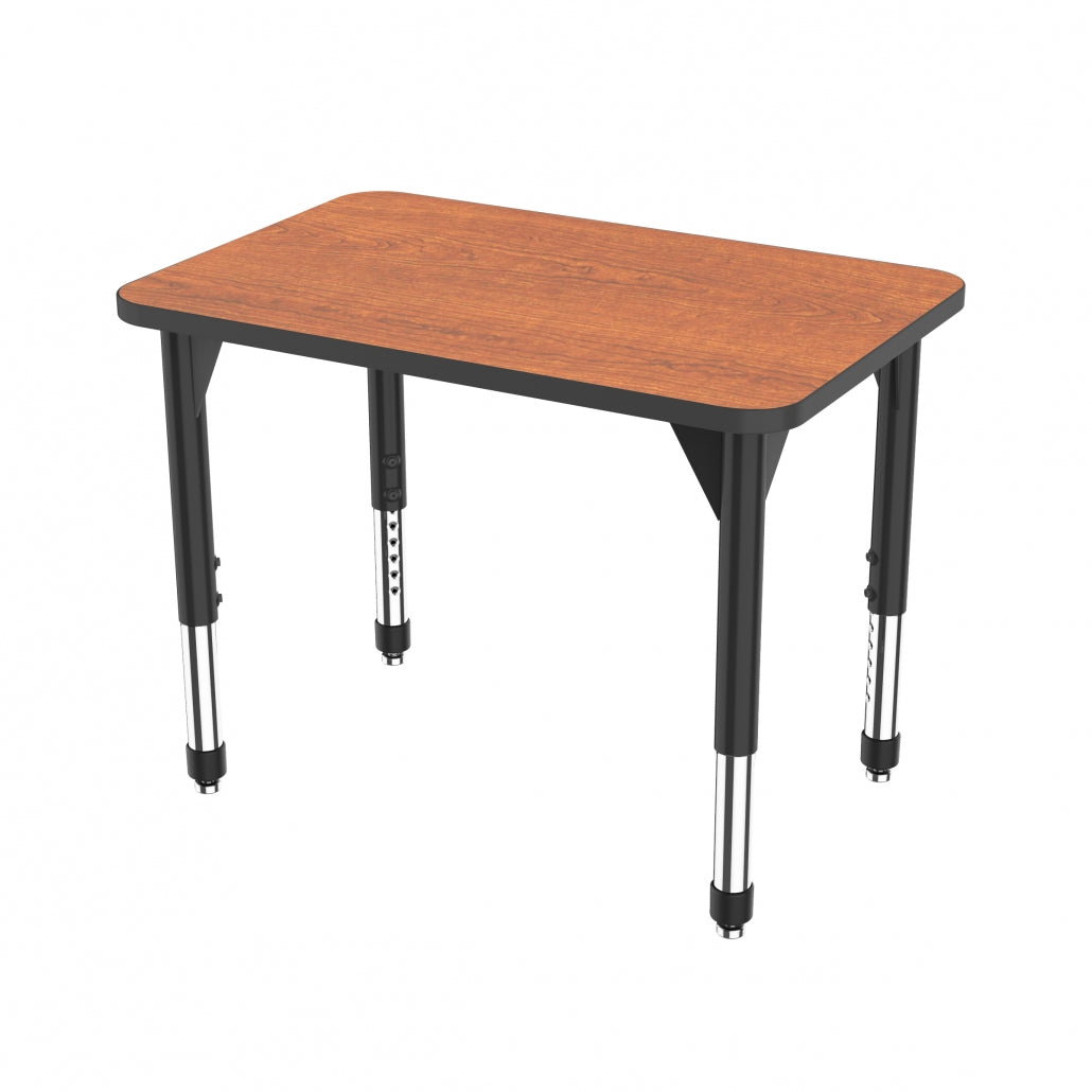 Marco Premier Series Rectangle Collaborative Desk 20" x 36" Adjustable Height 21"-31" (43-2220-MB)