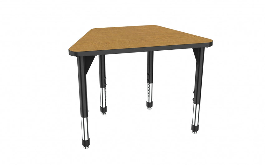 Marco Premier Series Trapezoid Collaborative Desk 31" x 20" Adjustable Height 21"-31" (43-2283-MB)