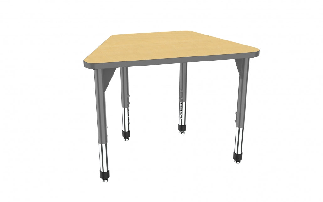Marco Premier Series Trapezoid Collaborative Desk 31" x 20" Adjustable Height 21"-31" (43-2283-MB)