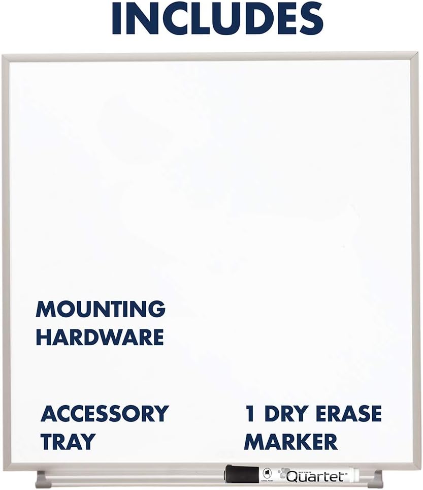 Quartet Matrix Magnetic Modular Whiteboard Silver Aluminum Frame - 23"W x 23"H (M2323)