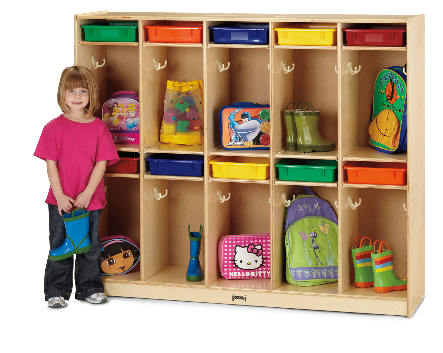 Jonti-Craft Take Home Locker Center - with Clear Paper-Trays