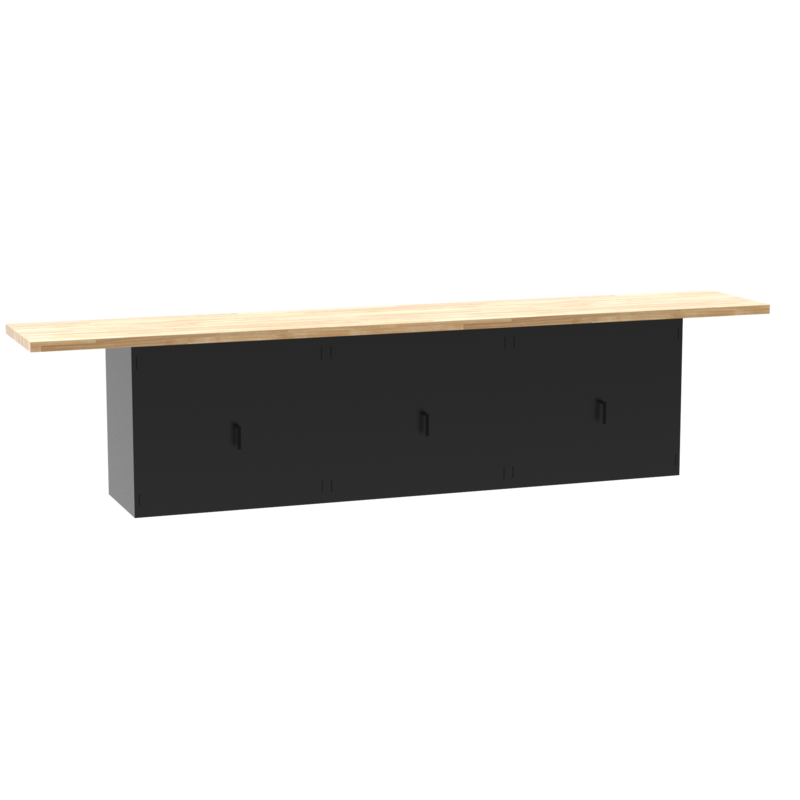 Diversified Woodcrafts Wall & Island Bench - 144"W x 24"D (DIV-MAD2-12L)