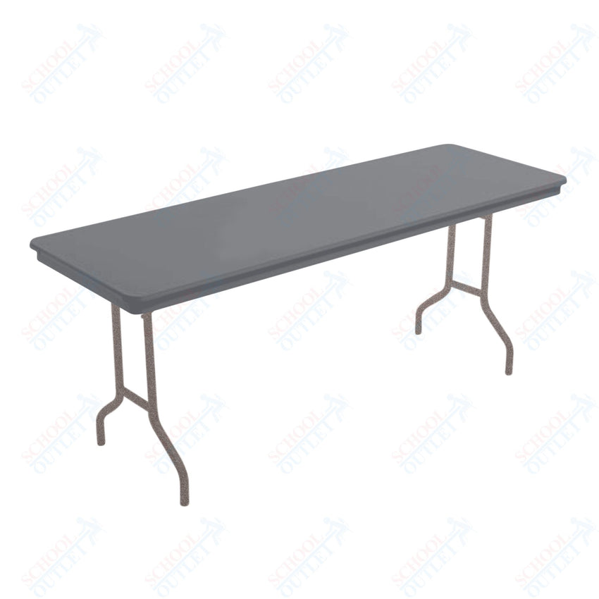AmTab Dynalite Featherweight Heavy - Duty ABS Plastic Folding Table - Rectangle - 24"W x 60"L x 29"H (AmTab AMT - 245DL) - SchoolOutlet