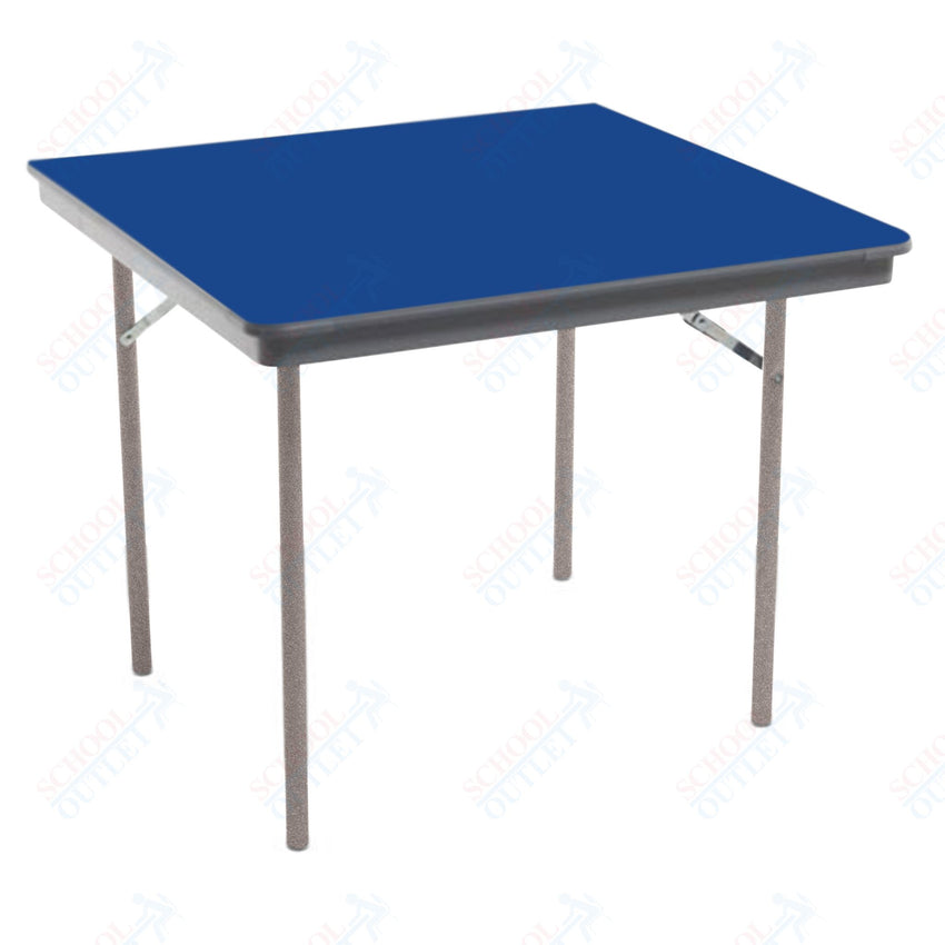 AmTab Dynalite Featherweight Heavy - Duty ABS Plastic Folding Table - Square - 48"W x 48"L x 29"H (AmTab AMT - SQ48DL) - SchoolOutlet