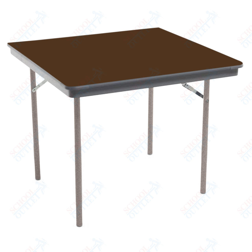 AmTab Dynalite Featherweight Heavy - Duty ABS Plastic Folding Table - Square - 48"W x 48"L x 29"H (AmTab AMT - SQ48DL) - SchoolOutlet