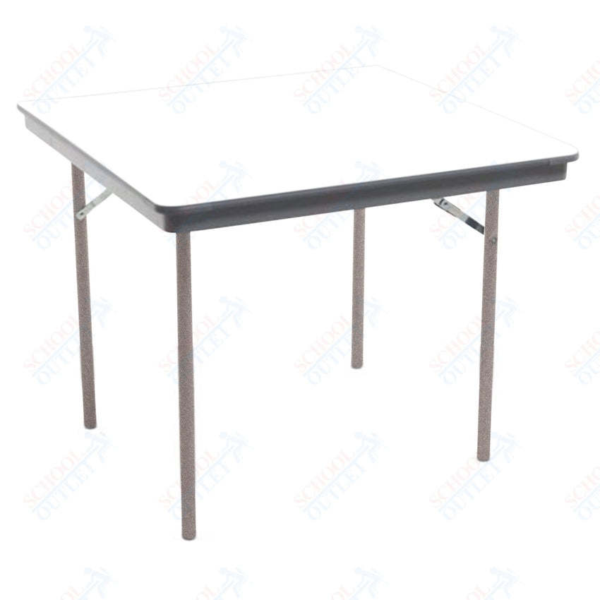 AmTab Dynalite Featherweight Heavy - Duty ABS Plastic Folding Table - Square - 48"W x 48"L x 29"H (AmTab AMT - SQ48DL) - SchoolOutlet