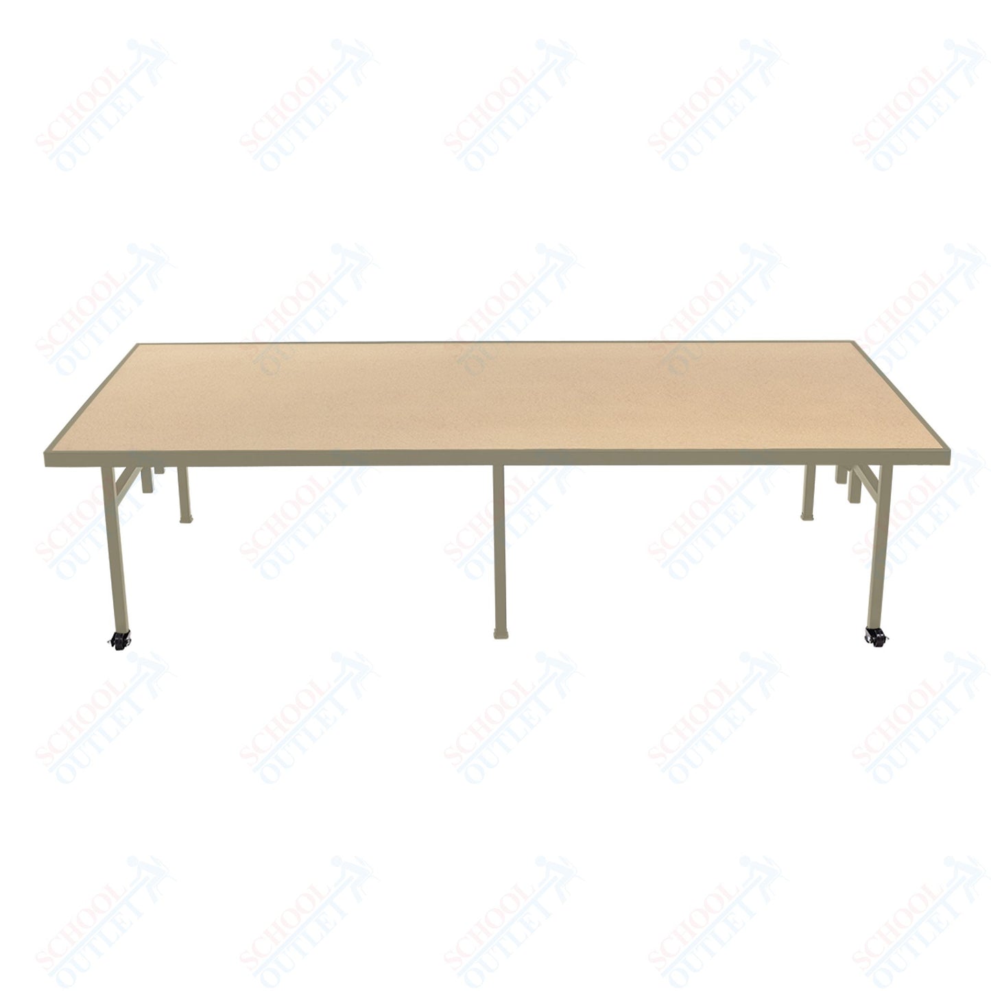AmTab Fixed Height Stage - Hardboard Top - 48"W x 48"L x 24"H (AmTab AMT-ST4424H)