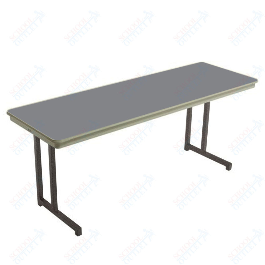 AmTab Dynalite Featherweight Heavy - Duty ABS Plastic Training Table - Rectangle - 24"W x 72"L x 29"H (AmTab AMT - TT246DL) - SchoolOutlet