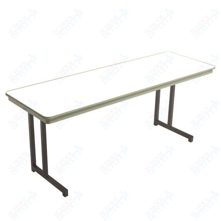 AmTab Dynalite Featherweight Heavy - Duty ABS Plastic Training Table - Rectangle - 24"W x 72"L x 29"H (AmTab AMT - TT246DL) - SchoolOutlet
