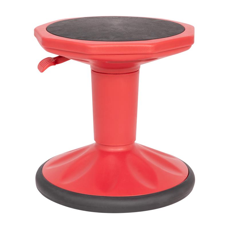 Carter Adjustable Height Kids Flexible Active Stool for Classroom and Home with Non-Skid Bottom in Blue, 14" - 18" Seat Height (FLA-AY-9001S)