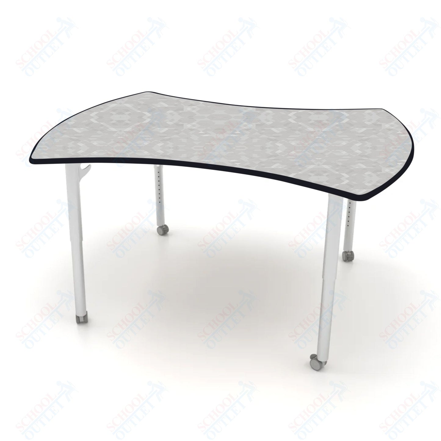 CEF ESTO Table 60" x 52" HPL on Particle Board w/ T-Molding Top and Adjustable Height Legs