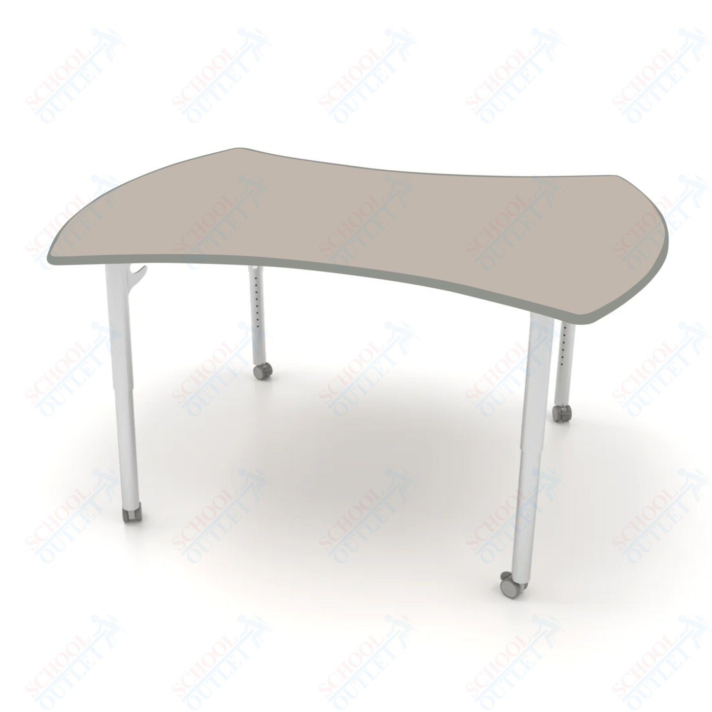 CEF ESTO Table 60" x 52" HPL on Particle Board w/ T-Molding Top and Adjustable Height Legs