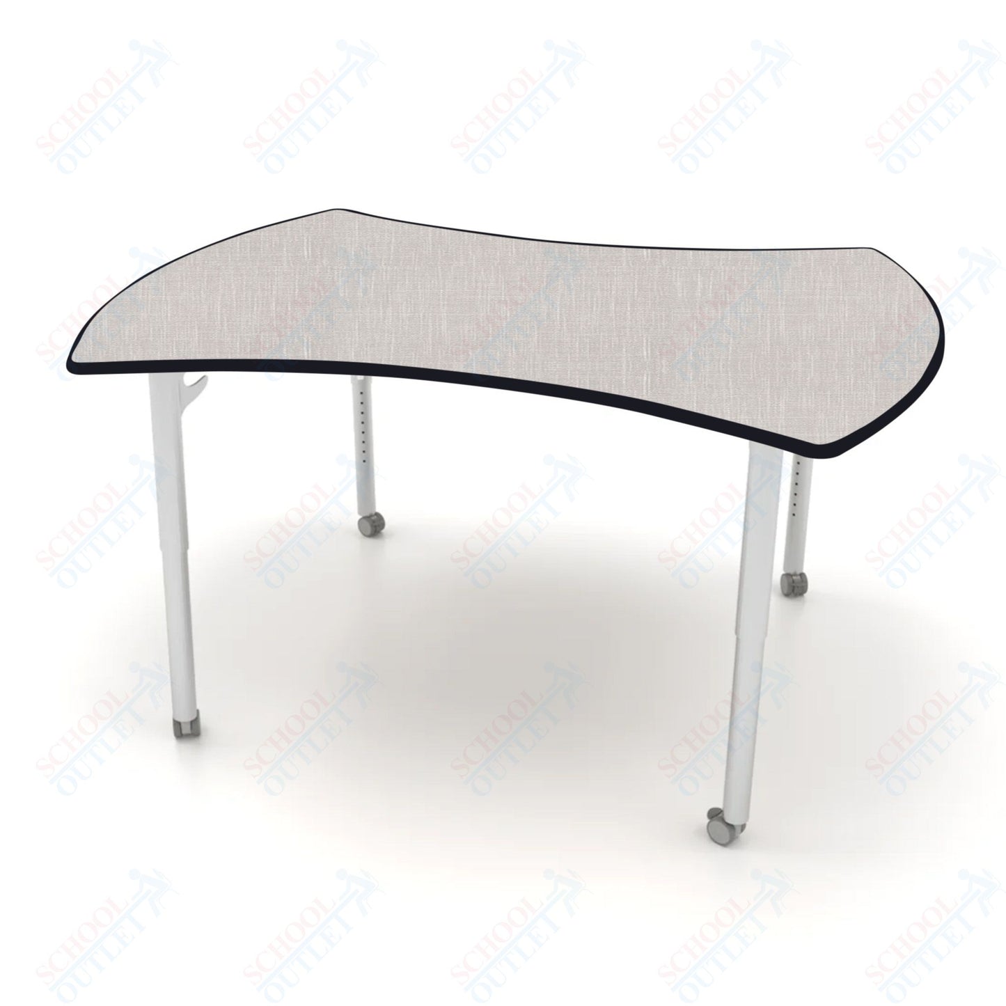 CEF ESTO Table 60" x 52" HPL on Particle Board w/ T-Molding Top and Adjustable Height Legs