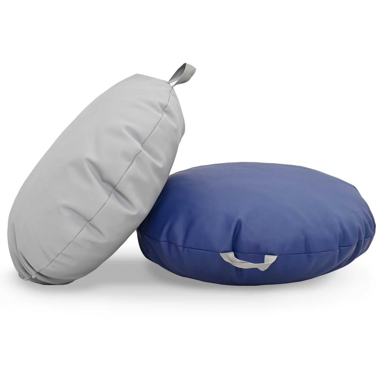 Children's Factory 18×18 Mini Round Pouf with Handle -Set of 2 (CF805-3XX)
