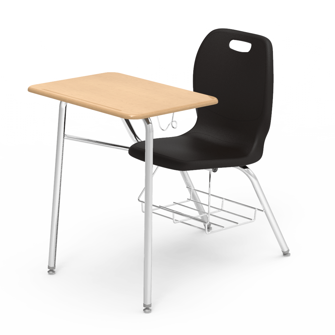 Virco N2 Series Combo School Desk - Hard Plastic Top - XL Seat (Virco N240ELBRM)