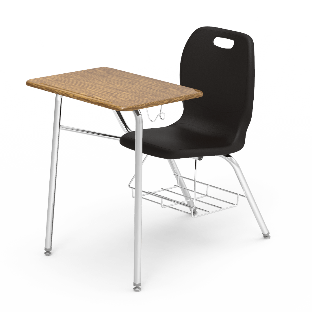 Virco N2 Series Combo School Desk - Hard Plastic Top - XL Seat (Virco N240ELBRM)
