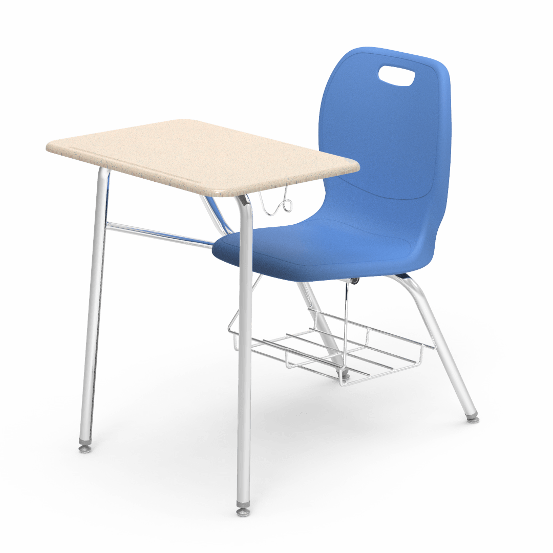 Virco N2 Series Combo School Desk - Hard Plastic Top - XL Seat (Virco N240ELBRM)