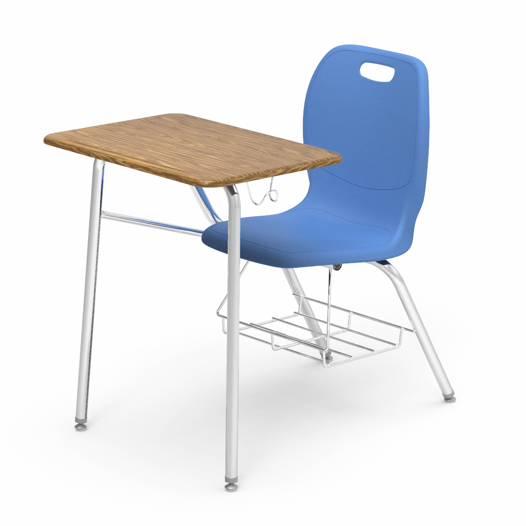 Virco N2 Series Combo School Desk - Hard Plastic Top - XL Seat (Virco N240ELBRM)