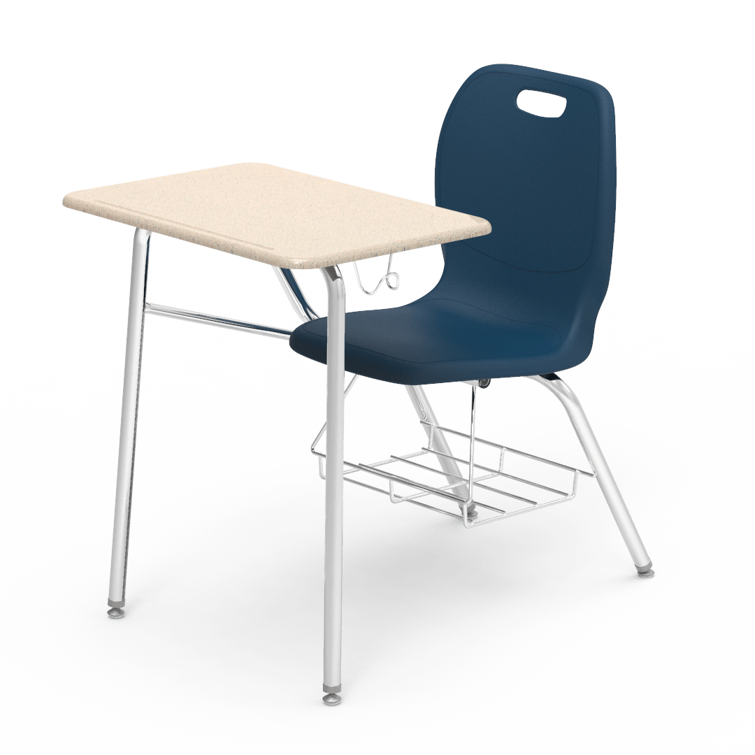 Virco N2 Series Combo School Desk - Hard Plastic Top - XL Seat (Virco N240ELBRM)