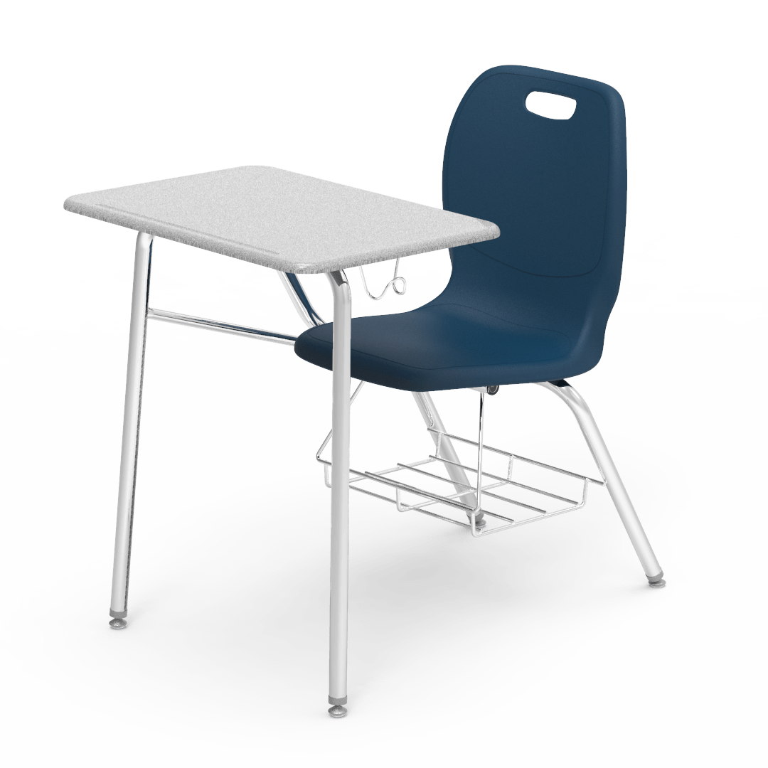 Virco N2 Series Combo School Desk - Hard Plastic Top - XL Seat (Virco N240ELBRM)