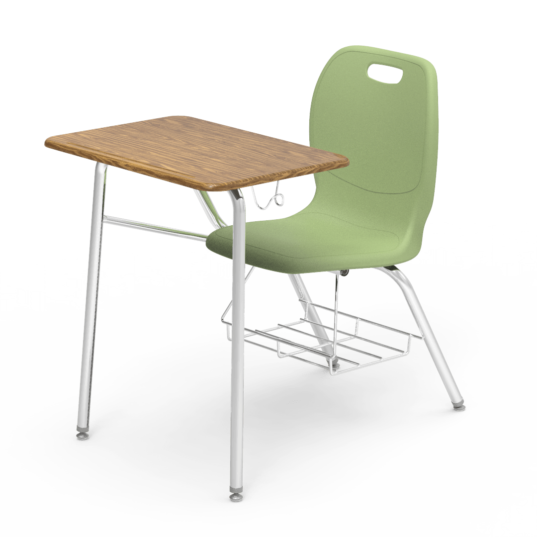 Virco N2 Series Combo School Desk - Hard Plastic Top - XL Seat (Virco N240ELBRM)
