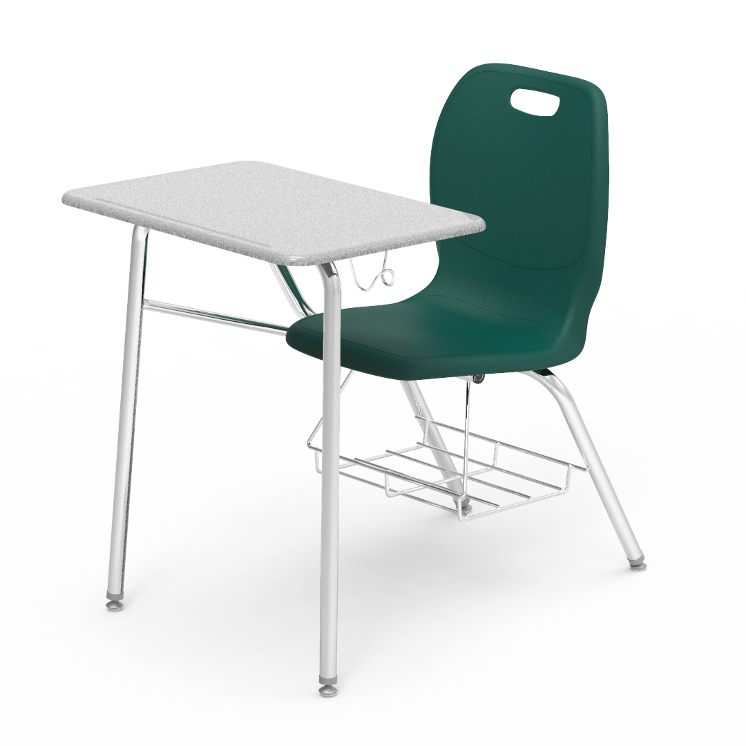 Virco N2 Series Combo School Desk - Hard Plastic Top - XL Seat (Virco N240ELBRM)