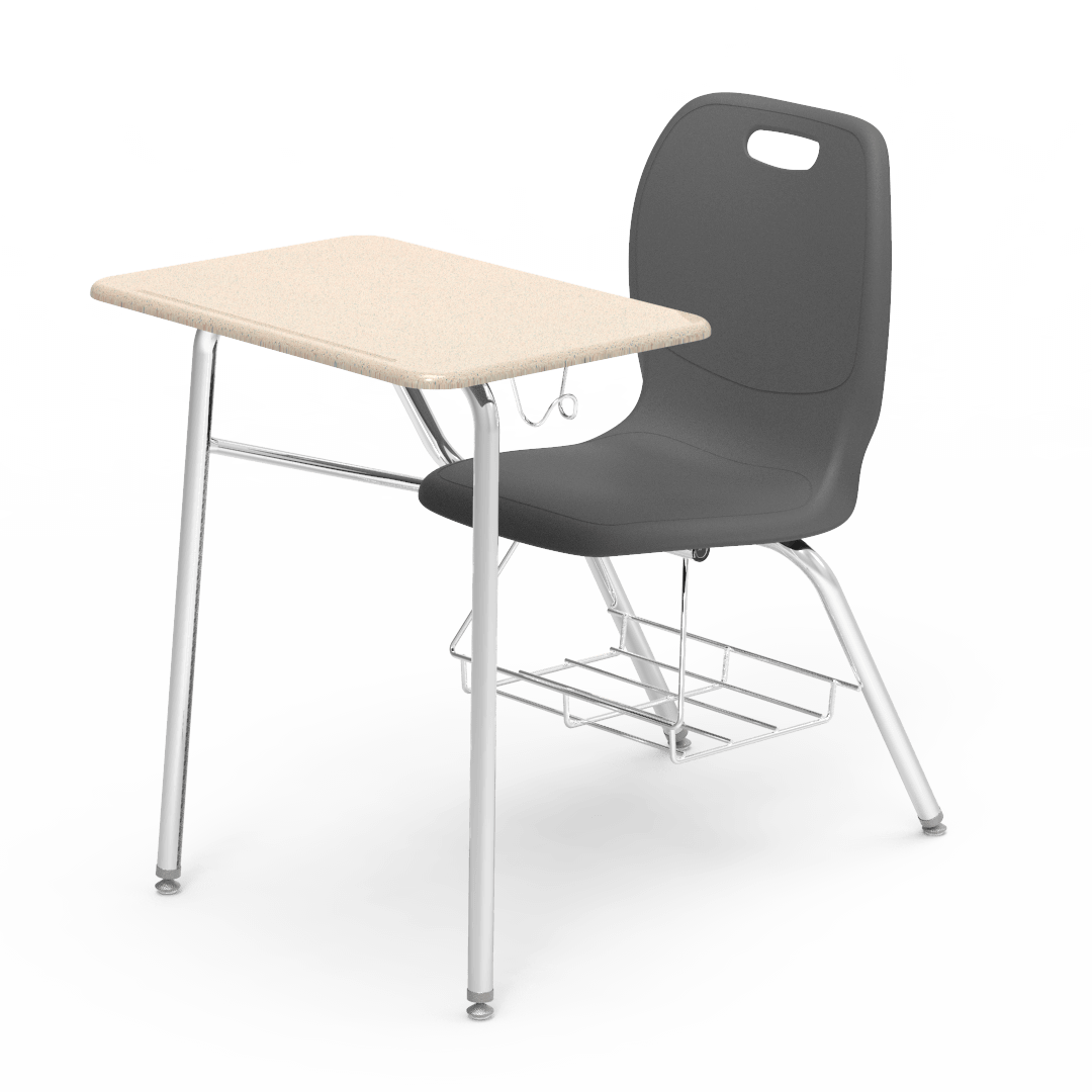 Virco N2 Series Combo School Desk - Hard Plastic Top - XL Seat (Virco N240ELBRM)