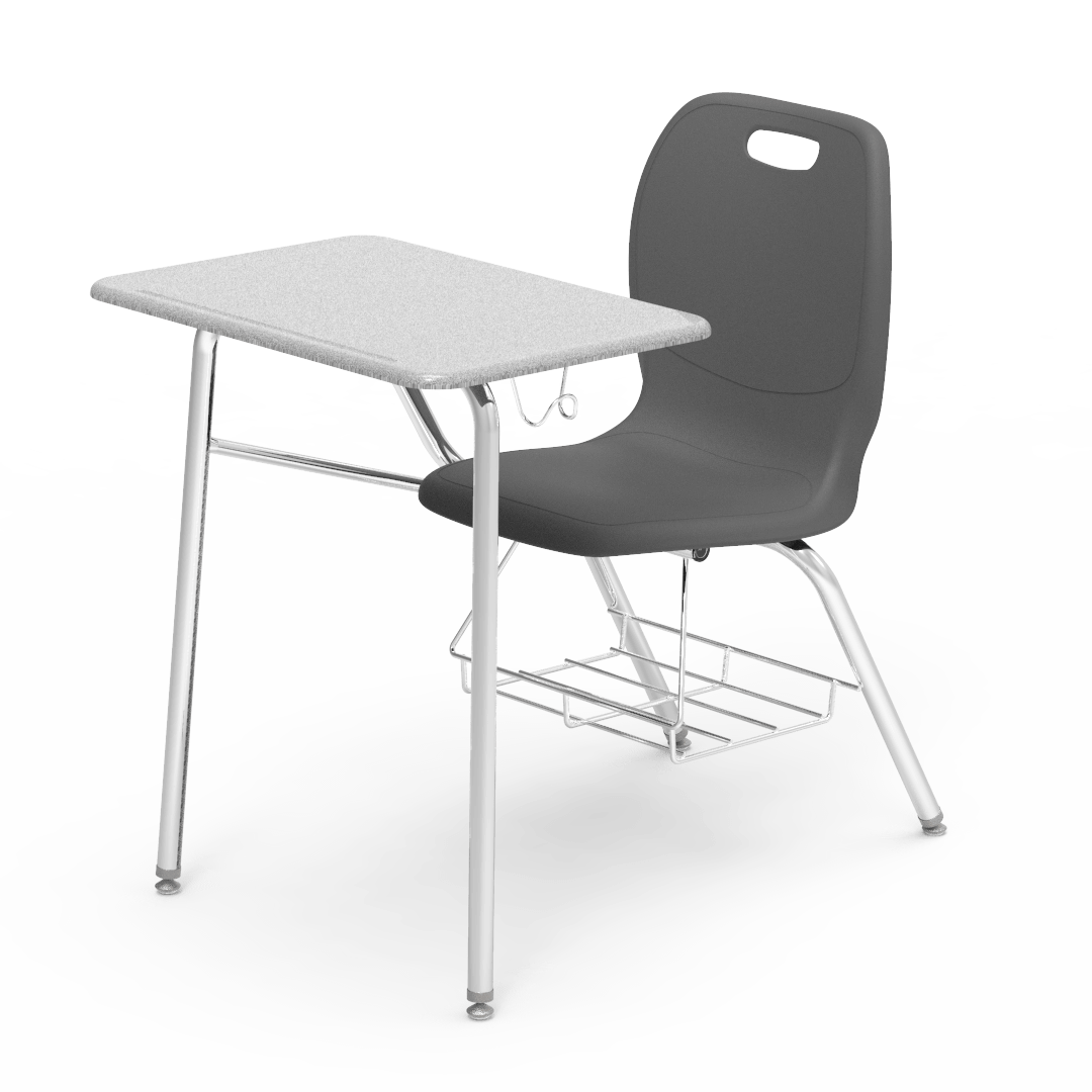 Virco N2 Series Combo School Desk - Hard Plastic Top - XL Seat (Virco N240ELBRM)