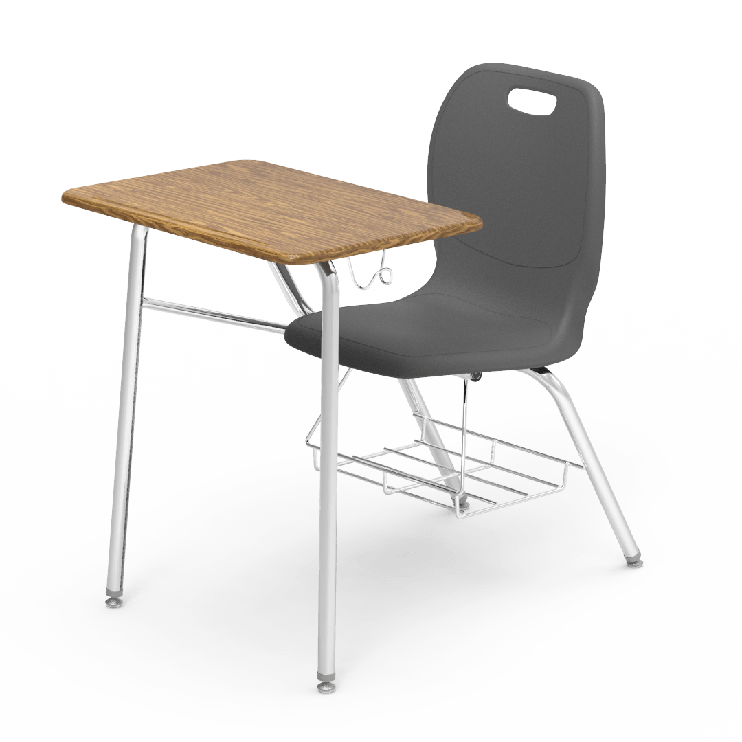 Virco N2 Series Combo School Desk - Hard Plastic Top - XL Seat (Virco N240ELBRM)