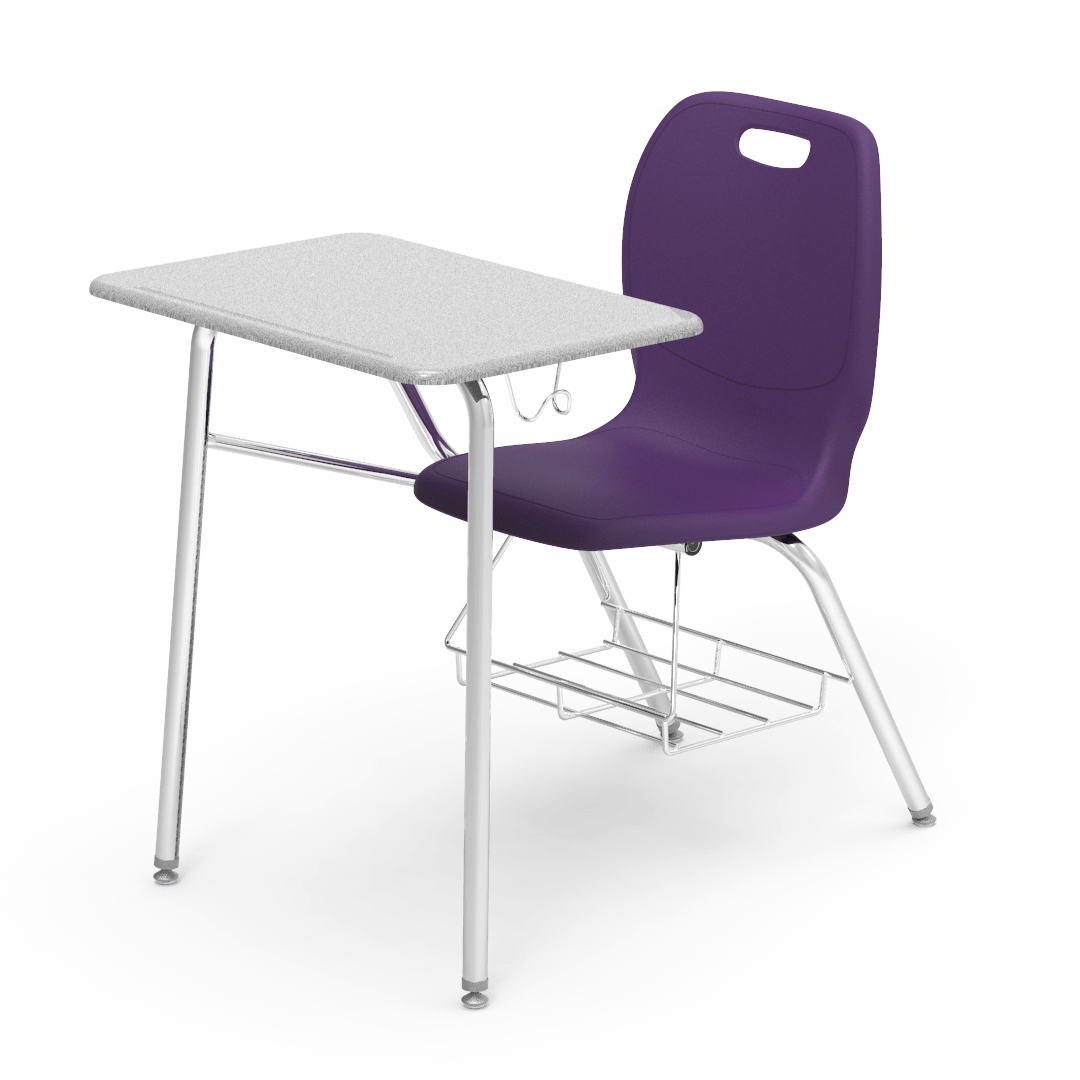 Virco N2 Series Combo School Desk - Hard Plastic Top - XL Seat (Virco N240ELBRM)