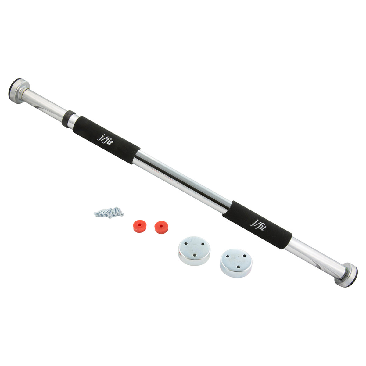 Champion Sports JFIT Deluxe Multi-Exercise Doorway Pull-Up Bar 26"-40" Adjustable Wide (CMP-J-DRWYGPBAR)