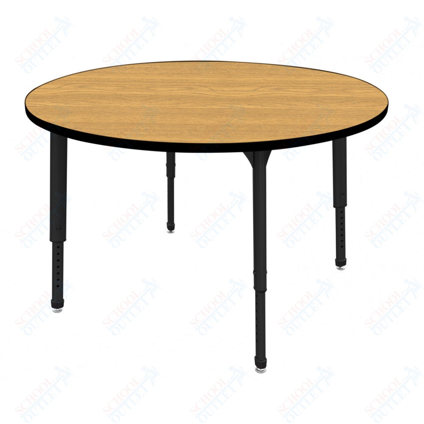 Marco Apex Series 60" Round Preschool Activity Table Height Adjustable Legs 17"-24" (38-2207-MB)