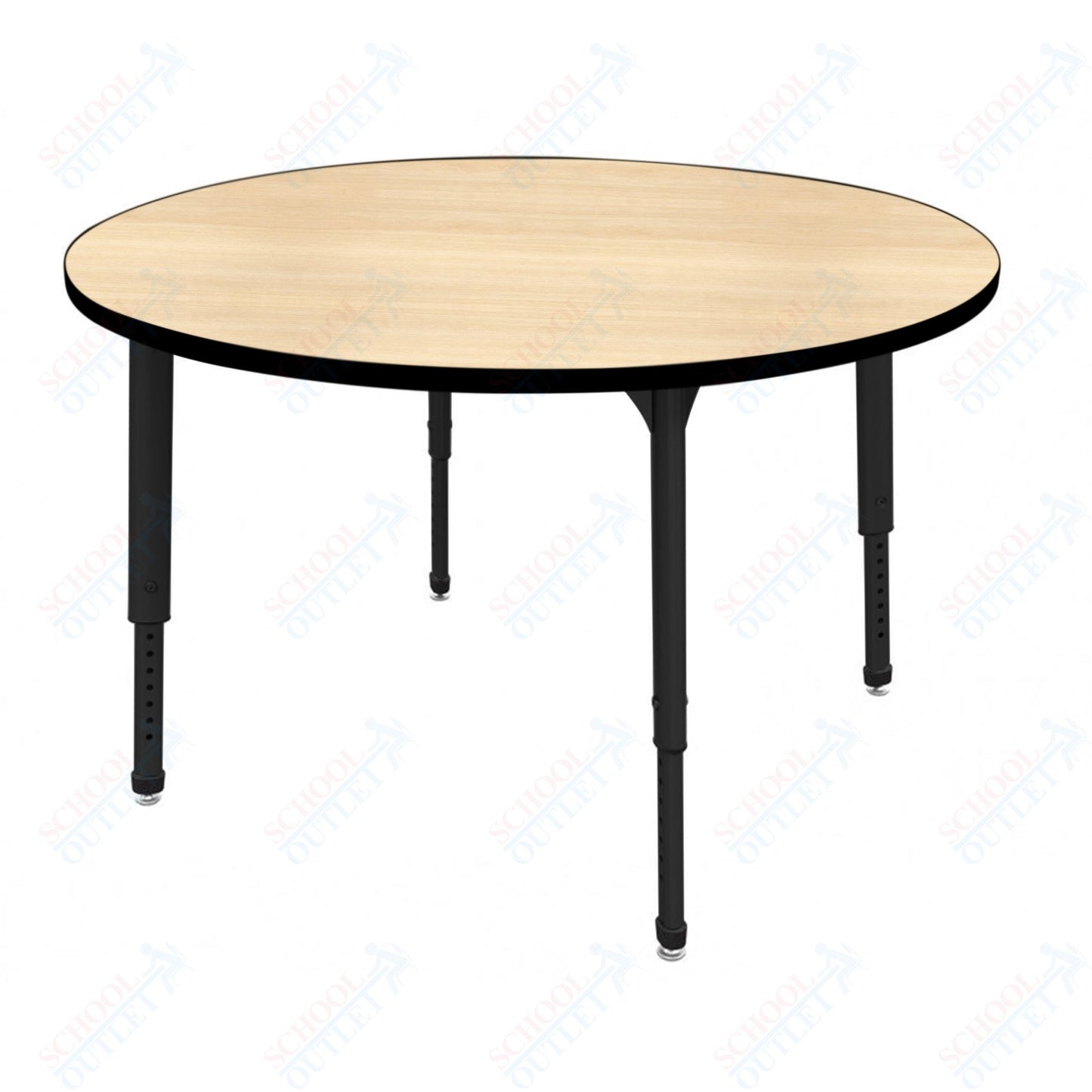 Marco Apex Series 60" Round Preschool Activity Table Height Adjustable Legs 17"-24" (38-2207-MB)