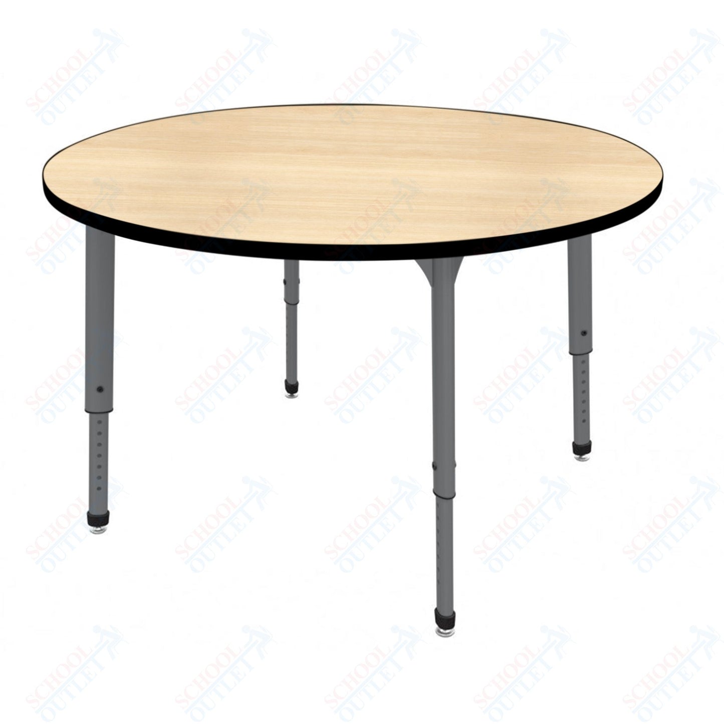 Marco Apex Series 60" Round Preschool Activity Table Height Adjustable Legs 17"-24" (38-2207-MB)